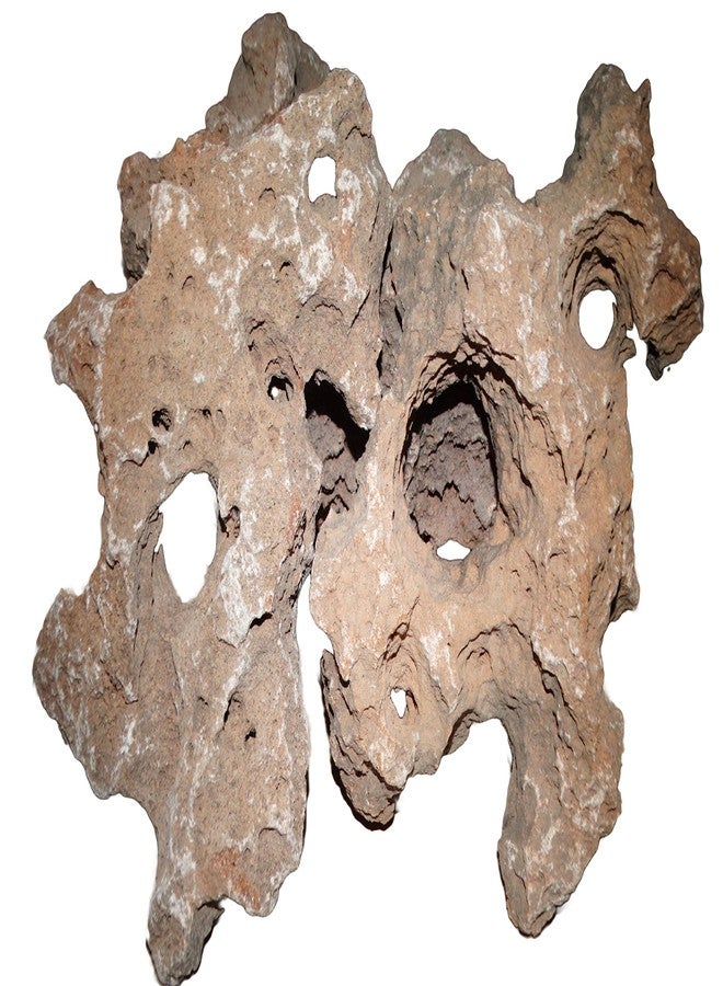 Maalavya صخور مالافيا المجوفة بوزن 3 كجم لـ |زينة أحواض السمك|إعداد أحواض الشعاب المرجانية|ديكور الحدائق|حجر الماء. - Image 1